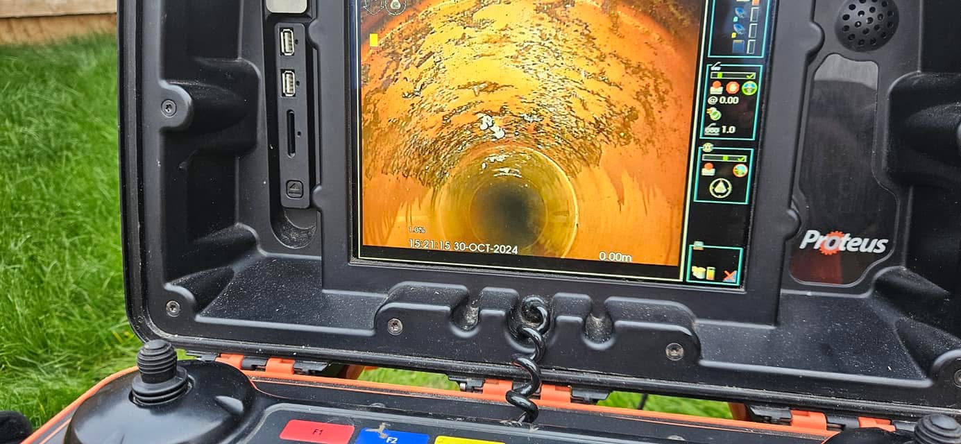 Camera Image Close Up Drain Pipe