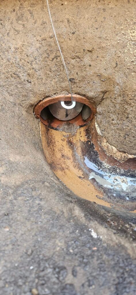 Blocked Drainage Pipe