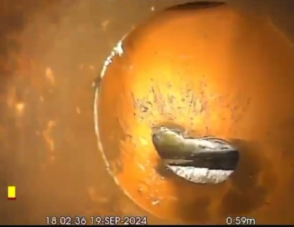 Inside Pipe of Drain CCTV